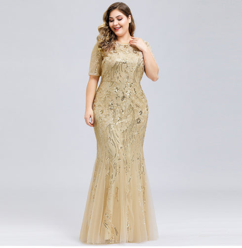 Plus Size Evening Party Dresses - ROUTINE FASHION
